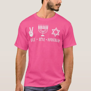 Happy Hanukkah Menorah Light Jewish Chanukah T-Shi T-Shirt