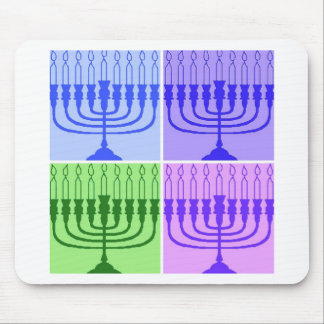 Happy Hanukkah Menorah Mouse Pad