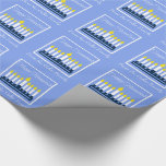 Happy Hanukkah Menorah Wrapping Paper<br><div class="desc">Personalise this wrapping paper for those special gifts!</div>
