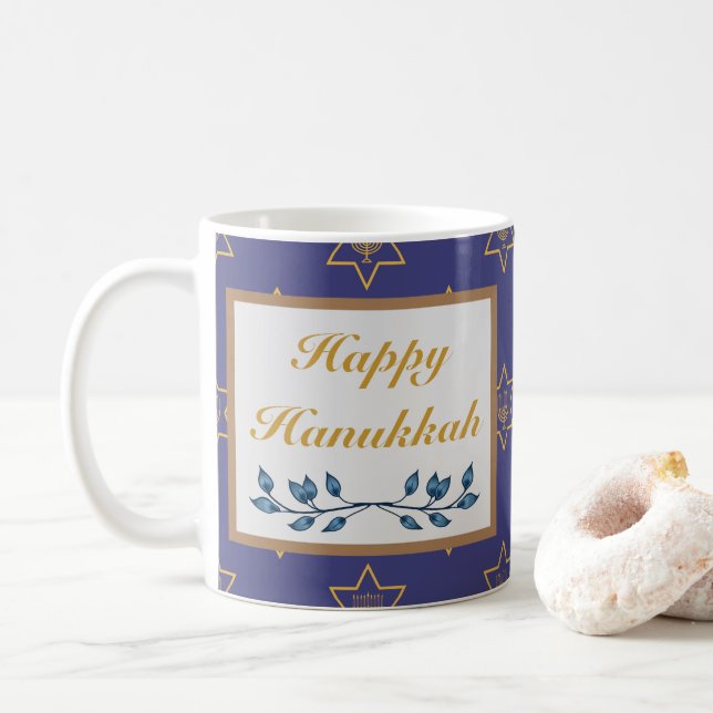 Happy Hanukkah mug (With Donut)