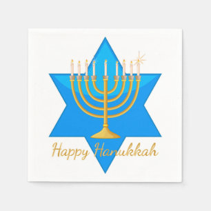 Happy Hanukkah Napkin