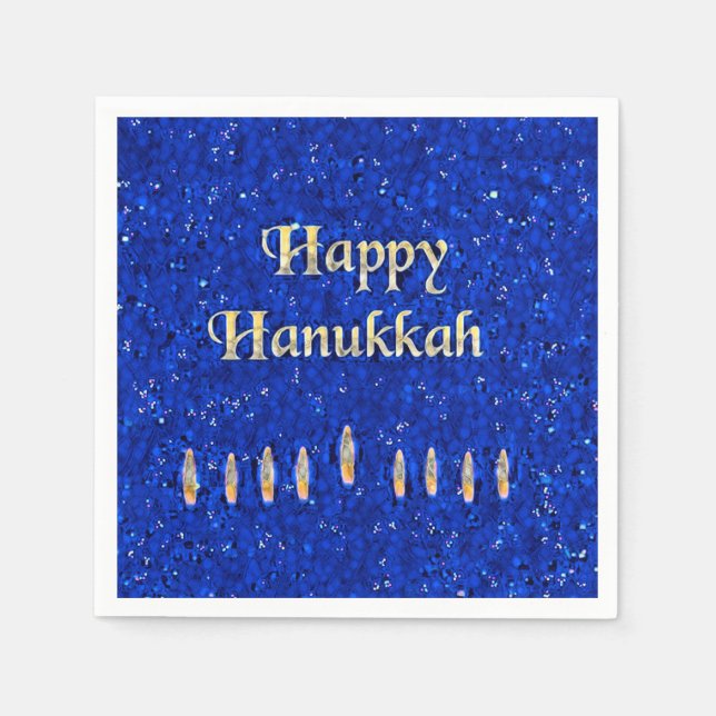 Happy Hanukkah Napkin (Front)