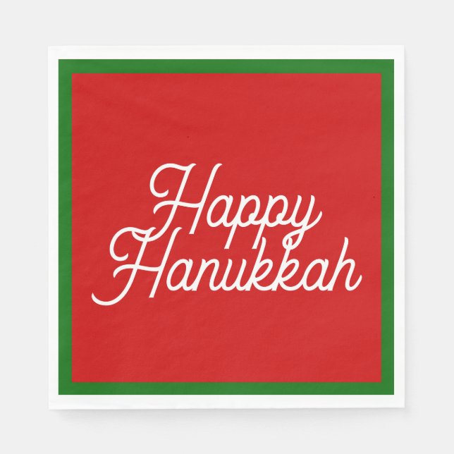 Happy Hanukkah Napkins (Front)