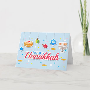 Happy Hanukkah Ornament Holiday Card