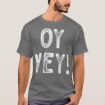 Happy Hanukkah Oy Vey Vintage Cute Funny Hebrew Je T-Shirt<br><div class="desc">Happy Hanukkah Oy Vey Vintage Cute Funny Hebrew Jewish  .</div>