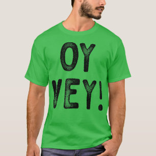 Happy Hanukkah Oy Vey Vintage Cute Funny Hebrew Je T-Shirt