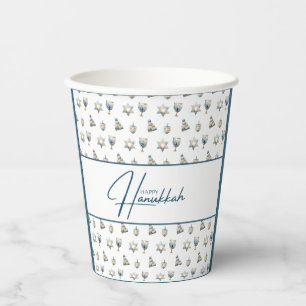 Happy Hanukkah Paper Cups
