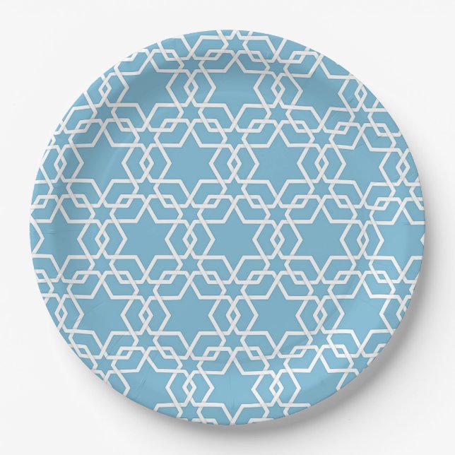 Happy Hanukkah Paper Plate (Front)