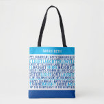 HAPPY HANUKKAH Personalised Holiday Wishes  Tote Bag<br><div class="desc">Our HAPPY HANUKKAH Holiday Wishes Tote says it all (really) ! This practical bag is a fantastic way to share your good wishes for a Happy Chanukah. A great gift that is sure make people smile. Includes LOVE LIGHT LAUGHTER. I have a little dreidel, Shine Bright, and Light up the...</div>