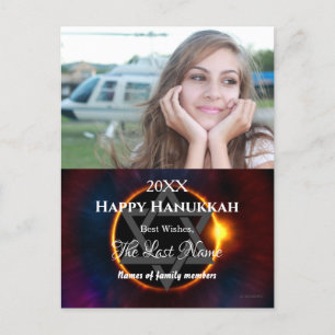 Happy Hanukkah Photo Postcard- HAMbWG Holiday Post