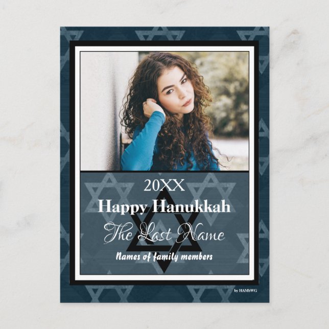 Happy Hanukkah Picture Postcard (Front)
