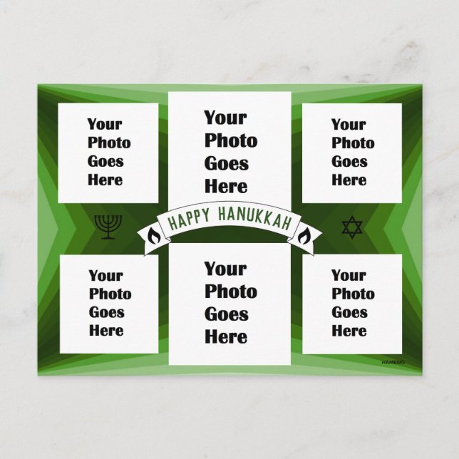 Happy Hanukkah Picture Postcard HAMbWG (Front)