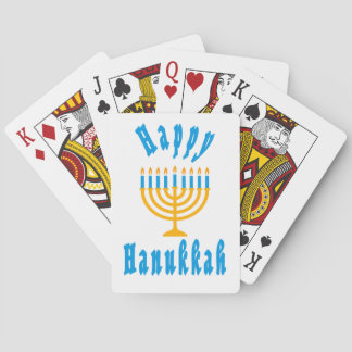 Happy Hanukkah playing Cards