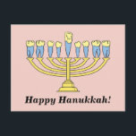 "Happy Hanukkah" Post Card<br><div class="desc">A new twist on the ol' menorah!</div>