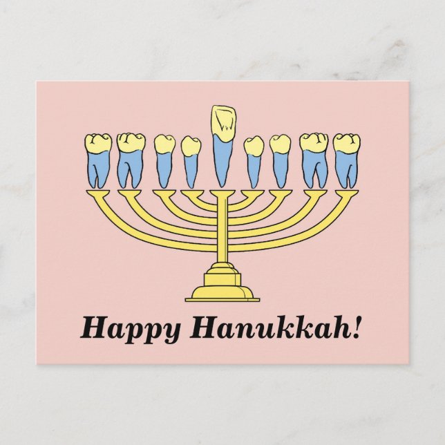 "Happy Hanukkah" Post Card (Front)