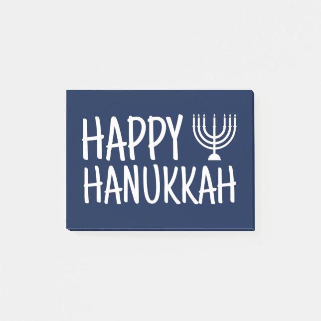 Happy Hanukkah Post-it Notes (Front)
