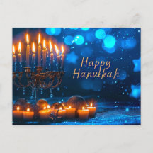 Happy Hanukkah Postcard