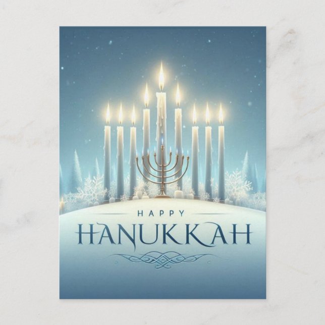 Happy Hanukkah Postcard (Front)
