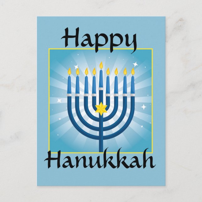 Happy Hanukkah Postcard (Front)