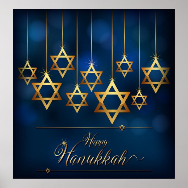 Happy Hanukkah Poster (Front)