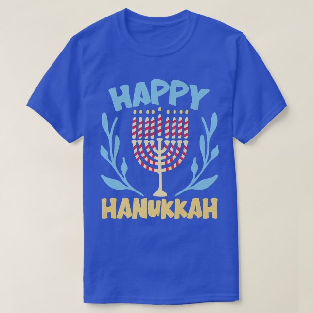 Happy Hanukkah Premium T-Shirt (Design Front)