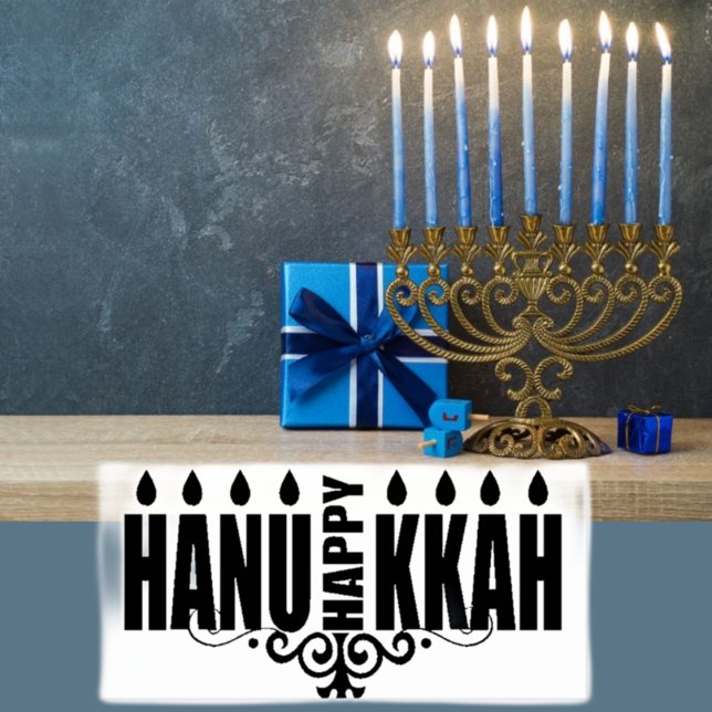 Happy Hanukkah Rubber Stamp (Creator Uploaded)