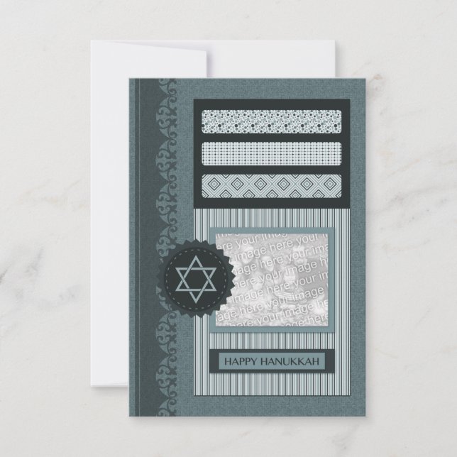 happy hanukkah (scrapbook) invitation (Front)