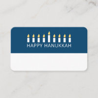 Happy Hanukkah | Simple and Modern Candle Greeting
