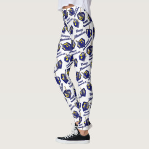 Happy Hanukkah Spinning Dreidel Leggings