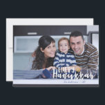 Happy Hanukkah Star of David Holiday Photo Card<br><div class="desc">Stylish and cute Happy Hanukkah Star of David Holiday Photo Card is perfect for all your friends and family this holiday season.  Customise the text with your family name and the year and swap out the picture for a photo of your kids,  pet,  or the whole family.</div>