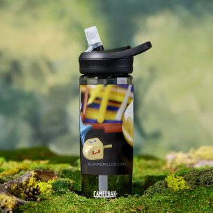 Happy Hanukkah Star of David menorah Dreidel Slipp Water Bottle