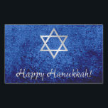 Happy Hanukkah Star of David Rectangular Sticker<br><div class="desc">Happy Hanukkah with Star of David design.</div>