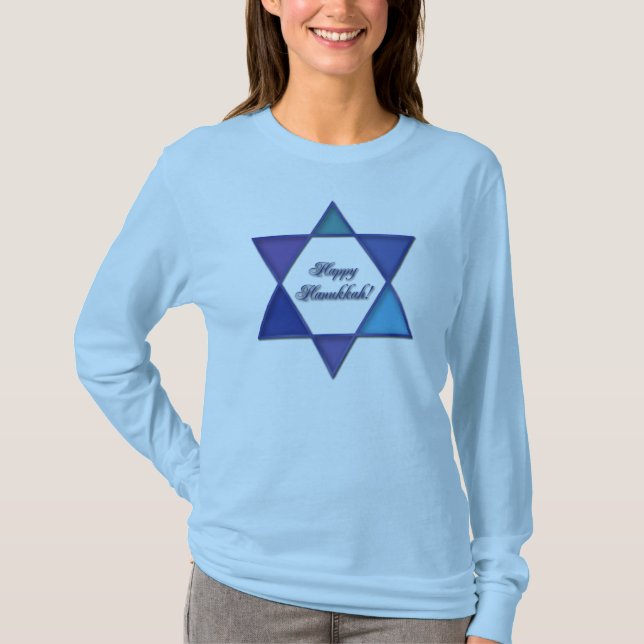 Happy Hanukkah Star of David Shirt (Front)