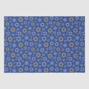 Happy Hanukkah Star of David Tissue Paper