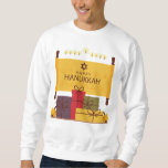 Happy Hanukkah Sweatshirt<br><div class="desc">“May the lights of Hanukkah usher in a better world for all humankind.” Happy Hanukkah.</div>