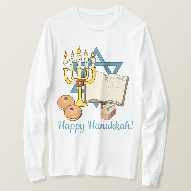 Happy Hanukkah T-Shirt (Design Front)