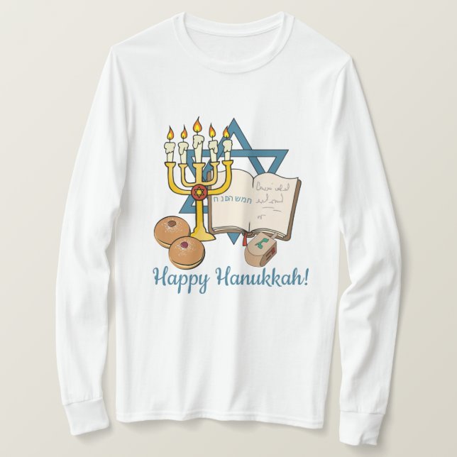Happy Hanukkah T-Shirt (Design Front)
