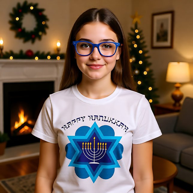Happy Hanukkah T-Shirt (Happy Hanukkah T-Shirt)