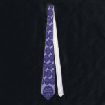 Happy Hanukkah Tie<br><div class="desc">This awesome "Happy Hanukkah" tie is done in purples and blues and features a Hanukkah menorah. What an awesome item to wear this holiday season. Also makes a great gift.</div>
