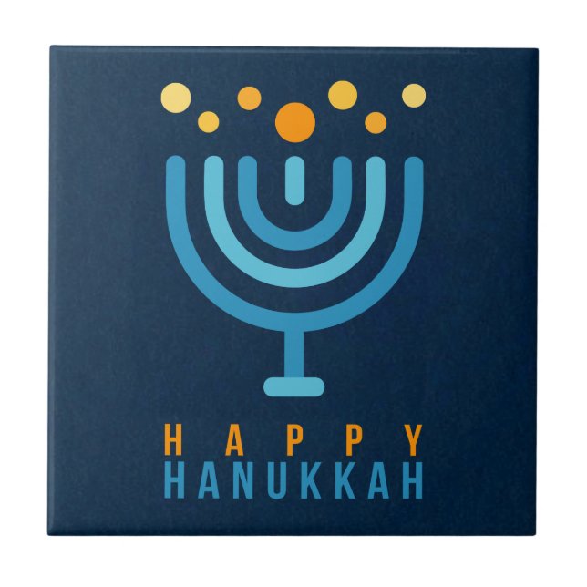 Happy Hanukkah Tile (Front)