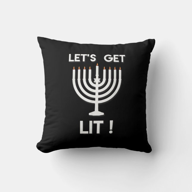 Happy Hanukkah Tis The Season Get Cushion (Front)