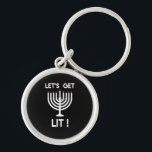 Happy Hanukkah Tis The Season Get Key Ring<br><div class="desc">Happy Hanukkah Tis The Season Get: A joyful Hanukkah design celebrating the festival of lights. Perfect for sharing warmth and laughter. Bright,  festive,  and inclusive.</div>