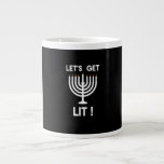Happy Hanukkah Tis The Season Get Large Coffee Mug<br><div class="desc">Happy Hanukkah Tis The Season Get: A joyful Hanukkah design celebrating the festival of lights. Perfect for sharing warmth and laughter. Bright,  festive,  and inclusive.</div>