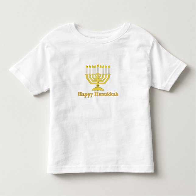 Happy Hanukkah Toddler T-Shirt (Front)