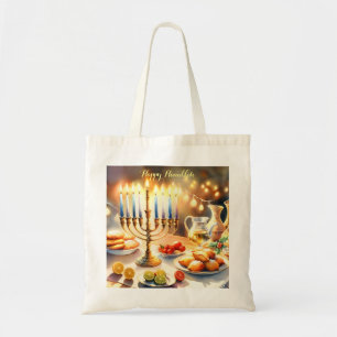 Happy Hanukkah Tote Bag