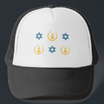 Happy Hanukkah Trucker Hat<br><div class="desc">Happy Hanukkah</div>