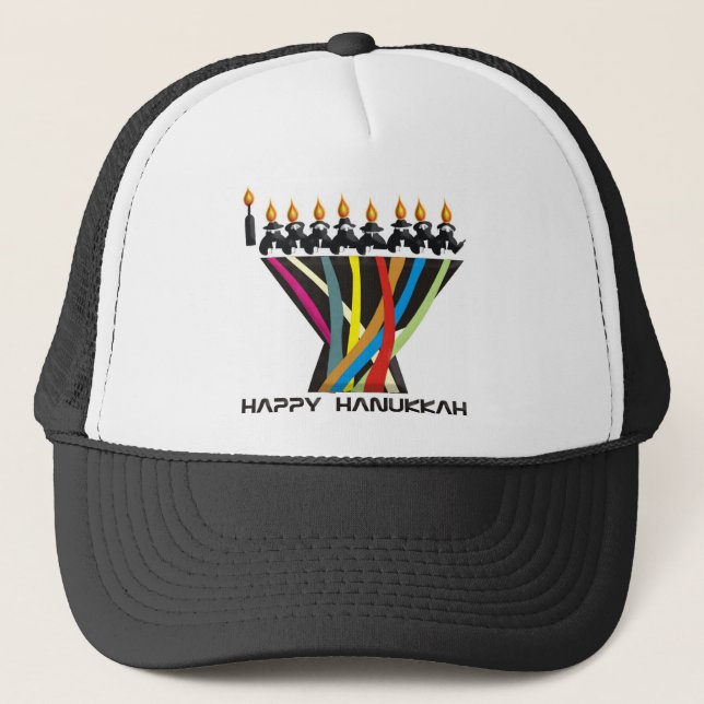 Happy Hanukkah Trucker Hat (Front)