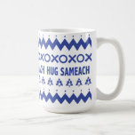Happy Hanukkah "Ugly Sweater" Mug<br><div class="desc">Happy Hanukkah "Ugly Sweater" Mug. Just for fun, how about "Hug Sameach" in place of, "Chag Sameach/Happy Holiday :?) Mugs are a thoughtful gift to give and easy to dress up by filling with some favourite dreidels, candies, cookies, gelt or ?, wrapped in cellophane and a sweet little ribbon! Enjoy...</div>