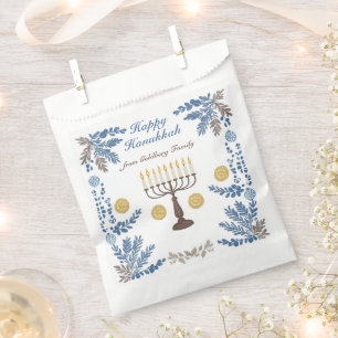 🕎 Happy Hanukkah, watercolor Favour Bags