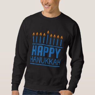 Happy Hanukkah Women Men Kids Jewish Menorah Chanu Sweatshirt